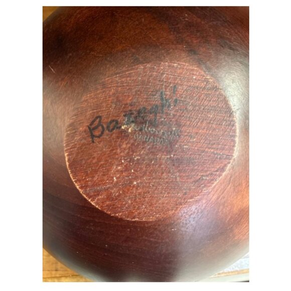 Vintage Baribocraft Canada maple wood salad bowl set - Picture 4 of 6